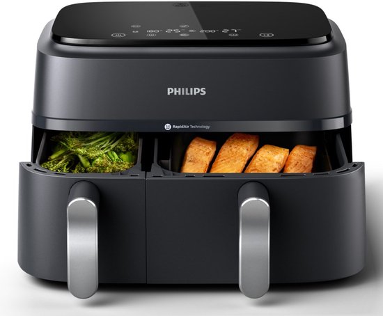 Philips – NA351/00 – Airfryer met dubbele mand – 9 l – 2750 W