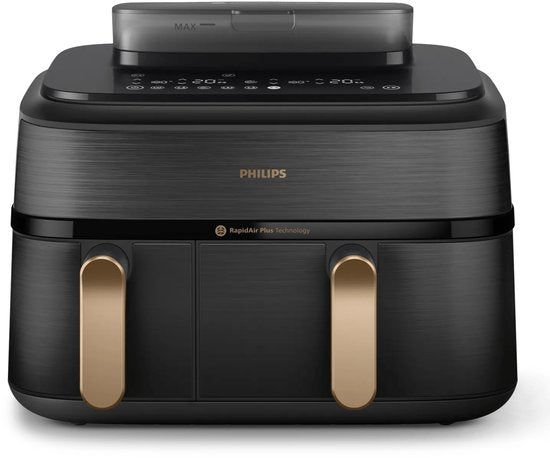 Philips 5000 series NA552/00 - Dubbele heteluchtfriteuse - 9L - 2750W - Zwart