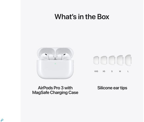 Apple Airpods Pro 3 - In-ear koptelefoon - USB-C