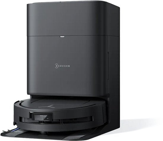 ECOVACS - DEEBOT T80 Omni - Stofzuig en dweilrobot (zwart) - 18.000 Pa zuigkracht- Zelfreinigende Robotstofzuiger met Warmwater – Dweilsysteem - Automatisch Leegstation - Geschikt voor dierenharen
