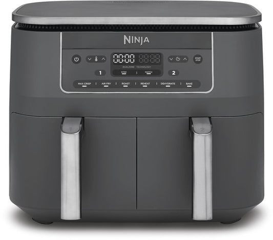 Ninja Dubbele Airfryer XXL - 7.6 L - Nieuw 2026 Model - 40 tot 240 Graden - 2470 W Vermogen - Dual Zone Technologie - DZ300EU