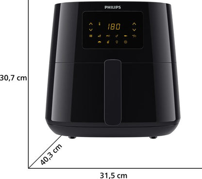 Philips Airfryer Essential 3000 Series - HD9270/96 - 6,2 liter (XL) - Heteluchtfriteuse - Warmhoudfunctie - 14 in 1 kookfuncties - Met spiesjes & grillrooster