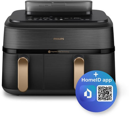 Philips 5000 series NA552/00 - Dubbele heteluchtfriteuse - 9L - 2750W - Zwart