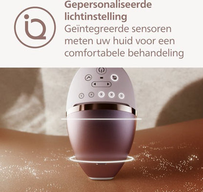 Philips Lumea IPL 9900 Series - IPL Ontharingsapparaat - AI haarvermindering analyse - 2 opzetstukken - Draadloos - BRI950/02