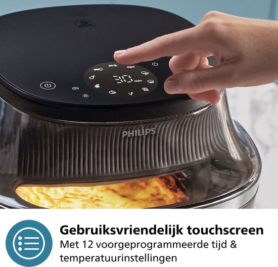 Philips 3000 Series Airfryer - NA341/00 - Kijkvenster - RapidAir Plus - 7.2L - Tot 6 Personen - Zwart