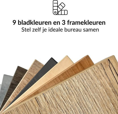 Zit-sta bureau elektrisch verstelbaar - MRC PRO NEN-EN 527 | 160 x 80 cm | frame zwart - blad betonlook | memory functie met USB | 150kg draagvermogen