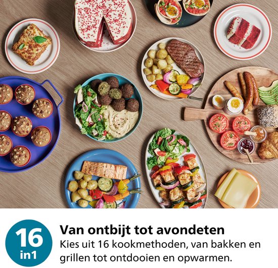 Philips 3000 Series Airfryer - NA341/00 - Kijkvenster - RapidAir Plus - 7.2L - Tot 6 Personen - Zwart