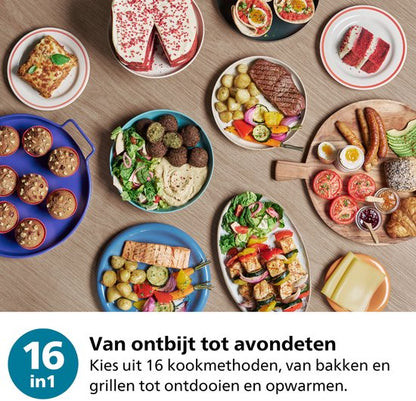 Philips 3000 Series Airfryer - NA341/00 - Kijkvenster - RapidAir Plus - 7.2L - Tot 6 Personen - Zwart