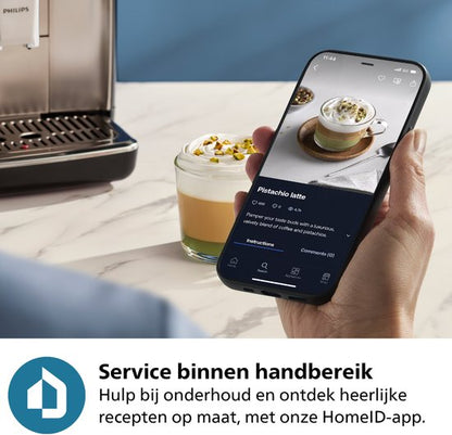Philips 5400 Series - Espressomachine - 12 Verschillende Dranken - LatteGo Melksysteem - Keramische molen - AquaClean Filter - Volautomatisch - Zwart & Zilver - Koffiemachine met bonen - EP5447/90