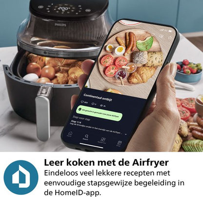 Philips 3000 Series Airfryer - NA341/00 - Kijkvenster - RapidAir Plus - 7.2L - Tot 6 Personen - Zwart