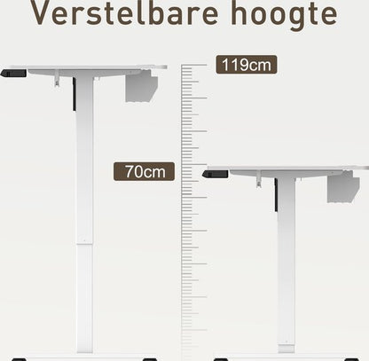 Zit-sta bureau 140 x 70 cm - Elektrisch verstelbaar - Anti-botsingstechnologie - USB-A/USB-C poorte