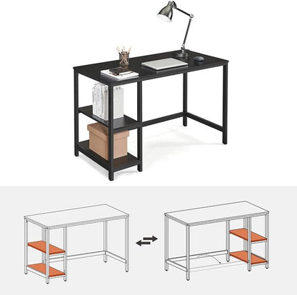 Parya Home - Bureau met Moderne Look - Computertafel - Zwart - Thuiswerken - kantoor