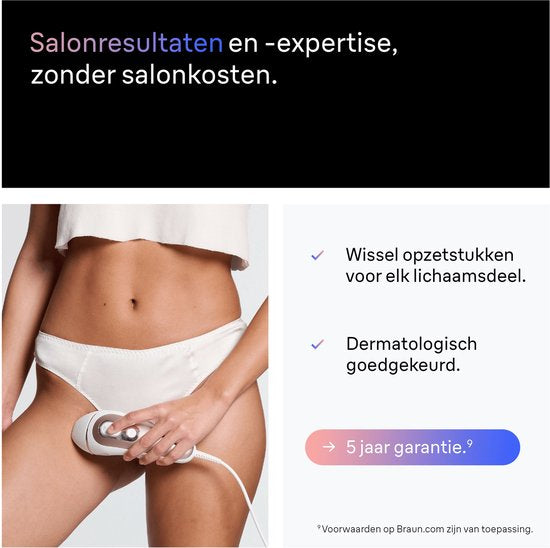 Braun Smart PL7253 Skin i·expert - IPL Ontharingsapparaat - inclusief Etui, Venus Scheersysteem en 3 Koppen