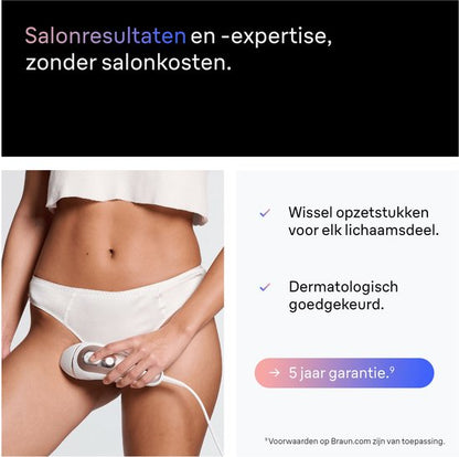Braun Smart PL7253 Skin i·expert - IPL Ontharingsapparaat - inclusief Etui, Venus Scheersysteem en 3 Koppen