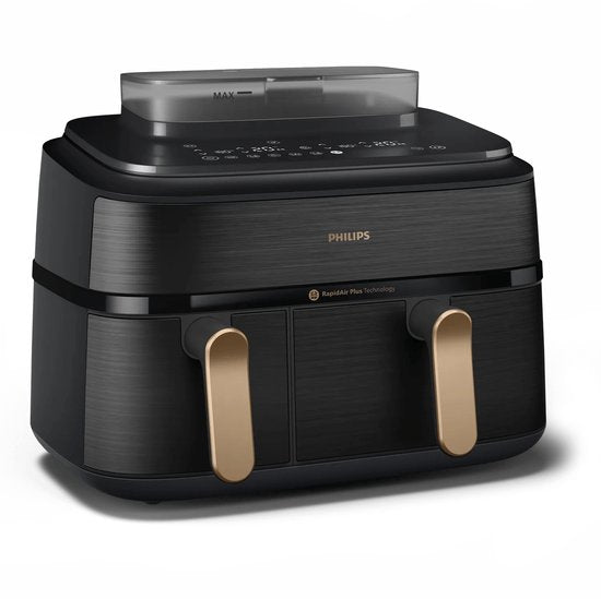 Philips 5000 series NA552/00 - Dubbele heteluchtfriteuse - 9L - 2750W - Zwart
