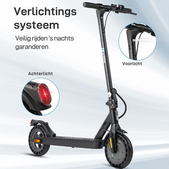vankel E5PRO Elektrische Step - 375Wh Accu - Actieradius 30 km - 500W Motor - Cruise Control - Anti-diefstalmodus - Slimme bediening via Bluetooth en App -10 Inch Honeycomb Anti-lek Banden - Schijfrem&V-rem - Opvouwbare