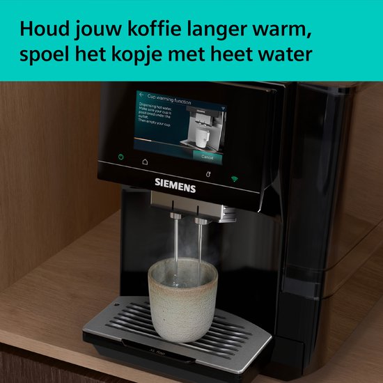 Siemens EQ700 iAroma TP723E09 - Volautomatische espressomachine - Piano zwart