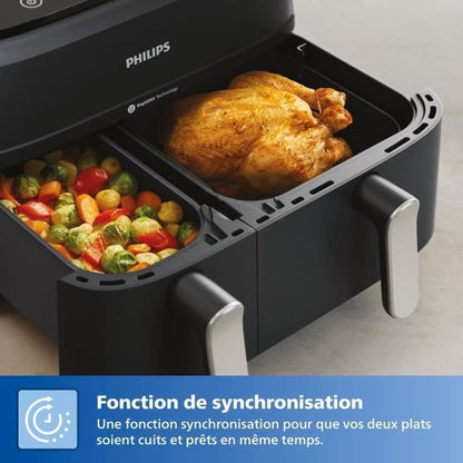 Philips – NA351/00 – Airfryer met dubbele mand – 9 l – 2750 W