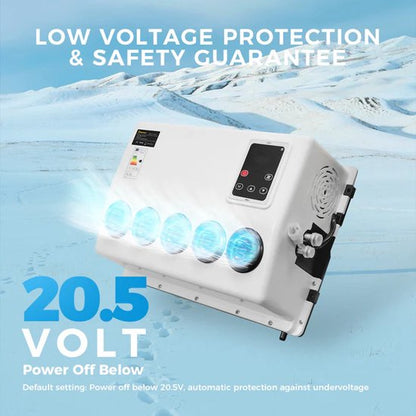 Airconditioner - Air conditioning - 10000 BTU - 150-500m³/u - 1-3KW - 24V Efficiënte Koeling, Met Afstandsbediening, voor RV, camper, Vrachtwagens, Boten