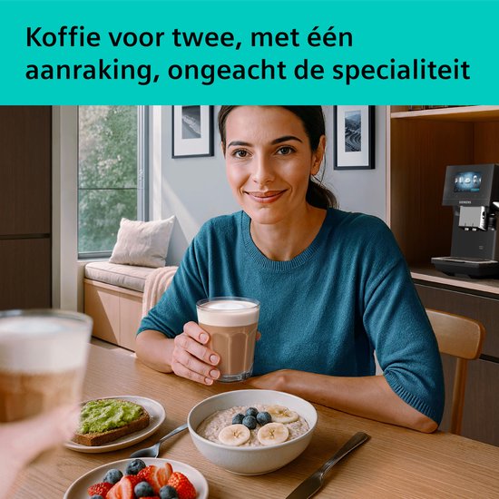 Siemens EQ700 iAroma TP723E09 - Volautomatische espressomachine - Piano zwart