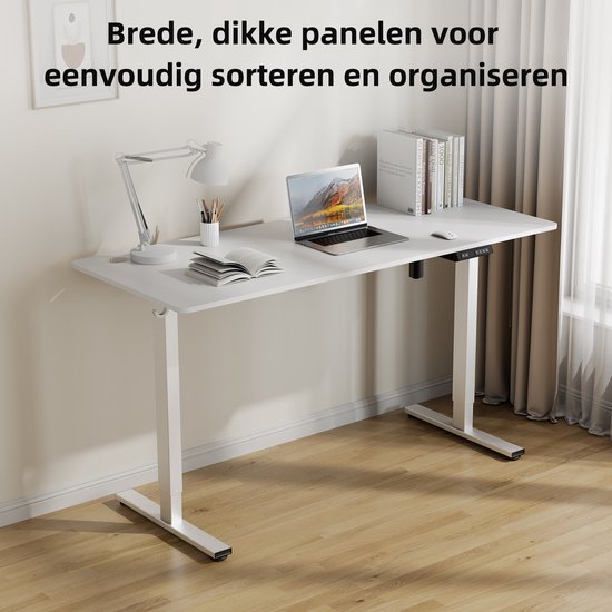 Zit-sta bureau 140 x 70 cm - Elektrisch verstelbaar - Anti-botsingstechnologie - USB-A/USB-C poorte