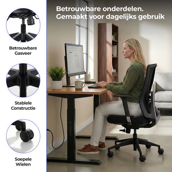 Stane Pro Ergonomische Bureaustoel - Office Chair - Bureaustoelen voor Volwassenen - NEN-EN1335 Gecertificeerd
