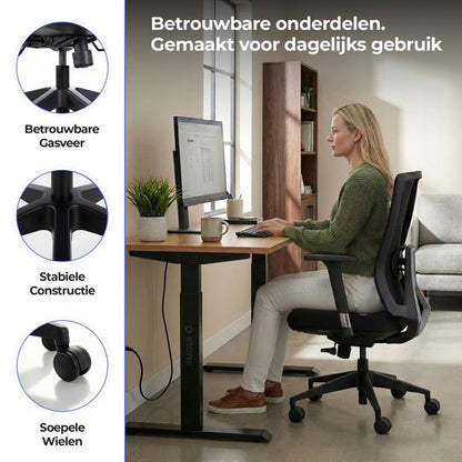 Stane Pro Ergonomische Bureaustoel - Office Chair - Bureaustoelen voor Volwassenen - NEN-EN1335 Gecertificeerd