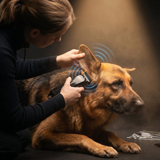 Hondentondeuse Dikke Vacht - Hondentrimmer - Honden Tondeuse Trimset - Scheerapparaat voor Katten en Dieren