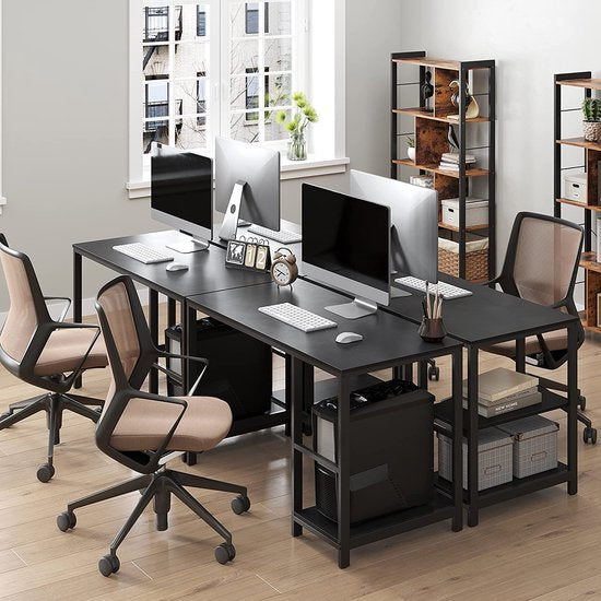 Parya Home - Bureau met Moderne Look - Computertafel - Zwart - Thuiswerken - kantoor