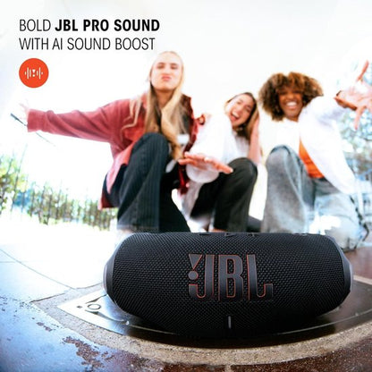 JBL Charge 6 - Draadloze Bluetooth Speaker met Afneembare Draagriem - Portable Muziek Box - 28 uur - Waterdicht - IP68 - Zwart