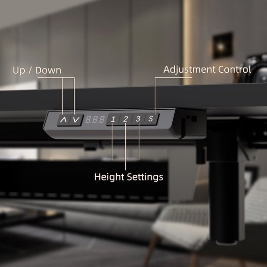 Zit-sta bureau 140 x 70 cm - Elektrisch verstelbaar - Anti-botsingstechnologie - USB-A/USB-C poorte