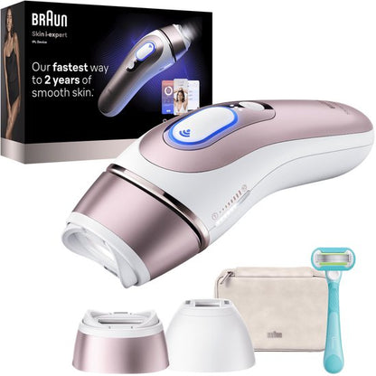 Braun Smart IPL Skin i·expert - IPL ontharingsapparaat - PL7211 - Haarverwijdering Voor Thuis - Met Gratis App - 2 Slimme Koppen