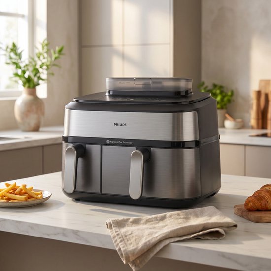 Philips 5000 series - Dubbele airfryer - 9L - 2750W - NA555/00