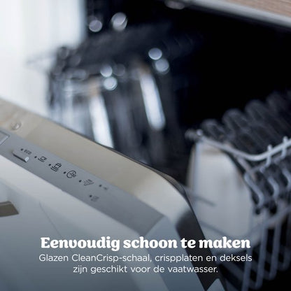 Ninja CRISPi PRO 7-in-1 Glazen Airfryer met 7 functies - Airfryen, Bakken, Braden, Rijzen, Drogen. Max Crisp en Opnieuw krokant maken - 2.3 liter en 5.7 liter glazen schaal - PFAS vrij koken - Grijsgroen - AS101EUGY