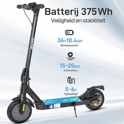 vankel E5PRO Elektrische Step - 375Wh Accu - Actieradius 30 km - 500W Motor - Cruise Control - Anti-diefstalmodus - Slimme bediening via Bluetooth en App -10 Inch Honeycomb Anti-lek Banden - Schijfrem&V-rem - Opvouwbare