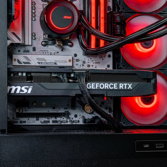 FlowUp x Powered By MSI - De Joyride Gaming PC - Skate - AMD Ryzen 7 7800X3D - NVIDIA RTX 5070 Ti 16GB - 32 GB DDR5 RAM - 2TB - Waterkoeling