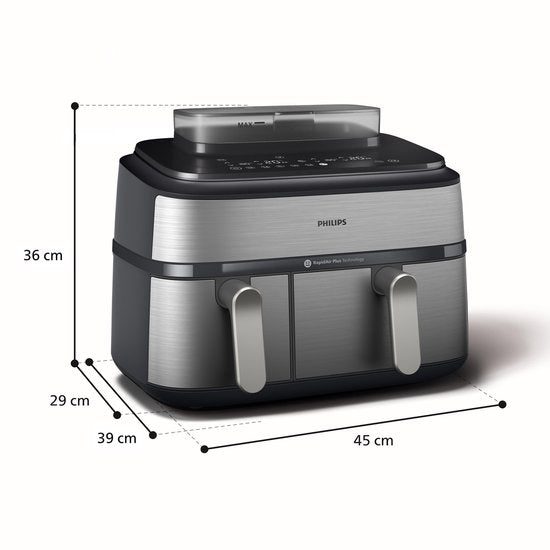Philips 5000 series - Dubbele airfryer - 9L - 2750W - NA555/00