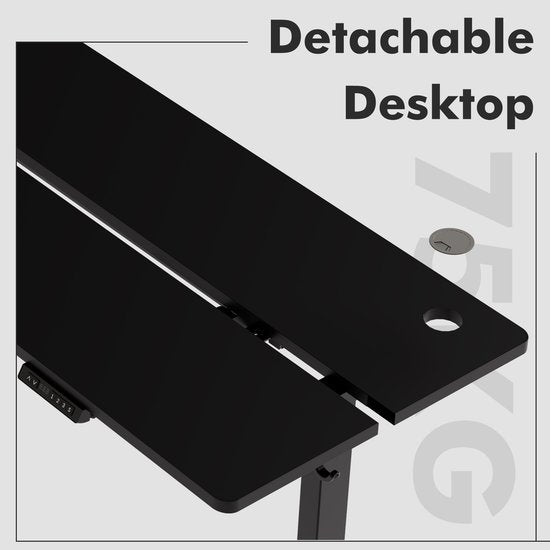 Zit-sta bureau 140 x 70 cm - Elektrisch verstelbaar - Anti-botsingstechnologie - USB-A/USB-C poorte