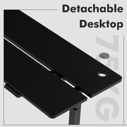 Zit-sta bureau 140 x 70 cm - Elektrisch verstelbaar - Anti-botsingstechnologie - USB-A/USB-C poorte