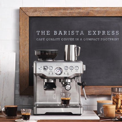 Sage SES875BSS the Barista Express Brushed Stainless Steel - Pistonmachine - incl Temp Control Melkkan - Espressomachine