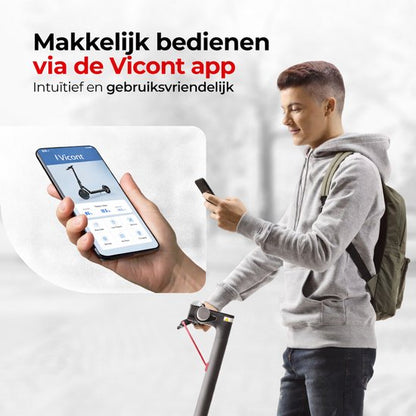 Stay-on - LadPed - Elektrische Step Voor Volwassenen Met Krachtige 350W Motor - Snelheid tot 25km/h - Compact Inklapbaar - Inclusief Smart-App