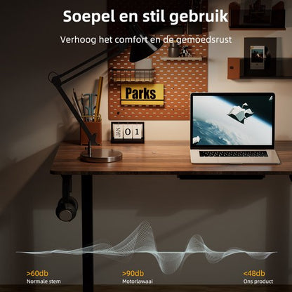 Zit-sta bureau 140 x 70 cm - Elektrisch verstelbaar - Anti-botsingstechnologie - USB-A/USB-C poorte
