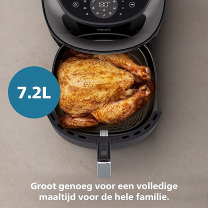 Philips 3000 Series Airfryer - NA341/00 - Kijkvenster - RapidAir Plus - 7.2L - Tot 6 Personen - Zwart