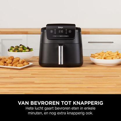 Ninja Airfryer 4,7 liter - Single drawer - Airfryen, Drogen en Opwarmen - Knapperig resultaat, minder vet, lager energieverbruik - AF110EU