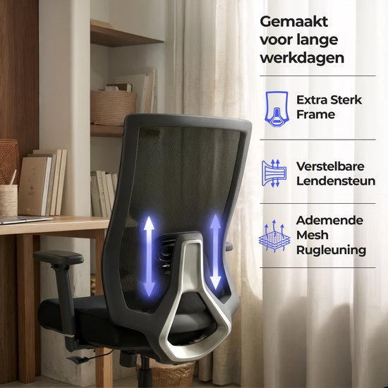 Stane Pro Ergonomische Bureaustoel - Office Chair - Bureaustoelen voor Volwassenen - NEN-EN1335 Gecertificeerd