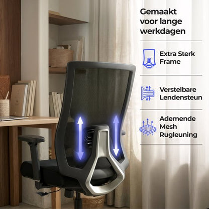 Stane Pro Ergonomische Bureaustoel - Office Chair - Bureaustoelen voor Volwassenen - NEN-EN1335 Gecertificeerd