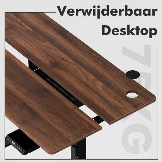Zit-sta bureau 140 x 70 cm - Elektrisch verstelbaar - Anti-botsingstechnologie - USB-A/USB-C poorte