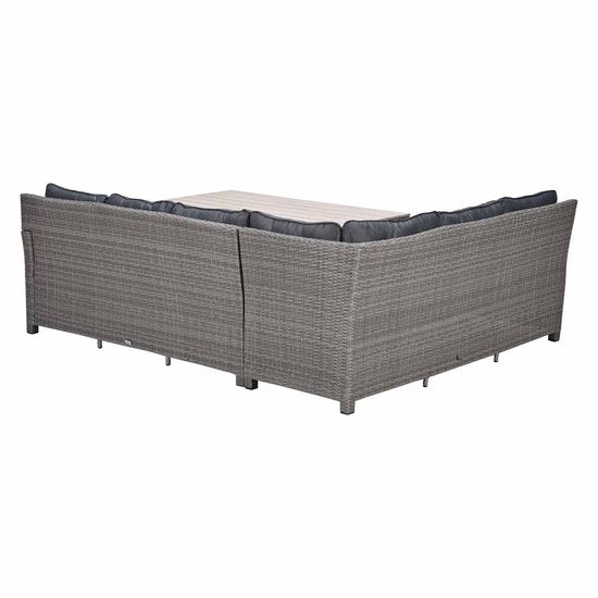 Garden Impressions Jaru lounge dining set 5-delig links - light teak vironwood