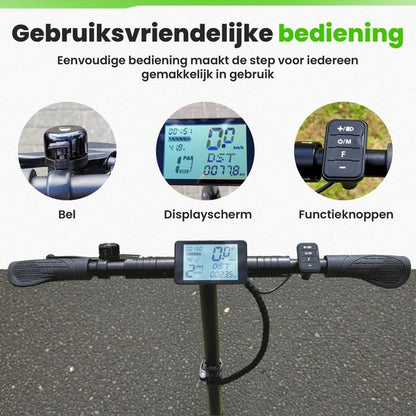 StapStep Pro Elektrische Step voor Volwassenen - Electrische Step - E Step - Wettelijk Toegestaan - 8 Inch - 250W - Snelheid tot 25km/h - Bereik tot 35km - 14KG - Compact Opvouwbaar - Zwart