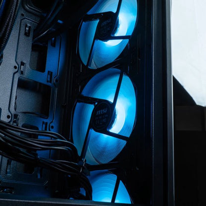FlowUp x Powered By MSI - De Tetragame Gaming PC - Ryzen 7 5700x - RTX 5060 - 32 GB Corsair RAM - MSI 650w - 1 TB NVMe SSD - AZZA Galeforce ARGB